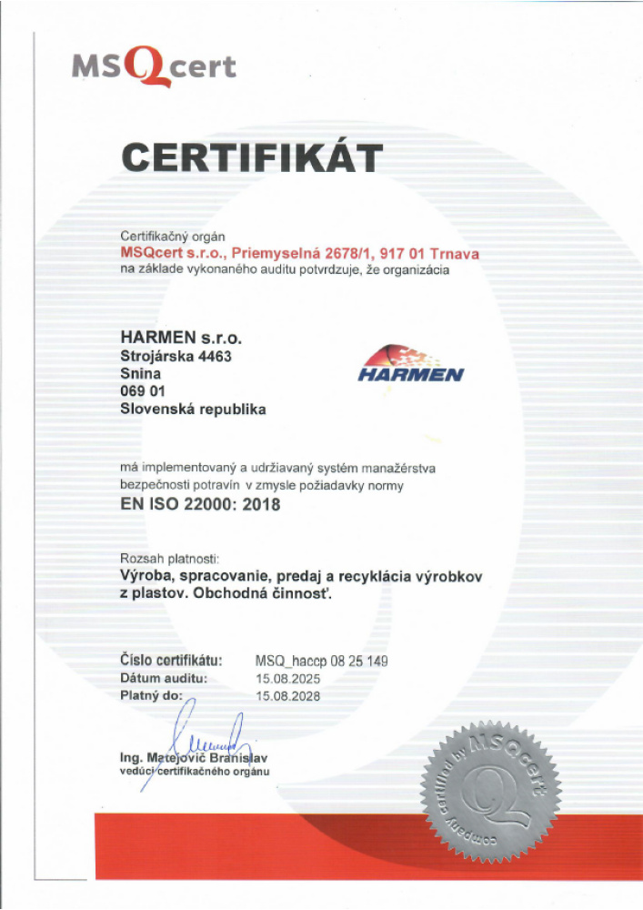 O nás / Certifikáty - foto O nás / Certifikáty - foto